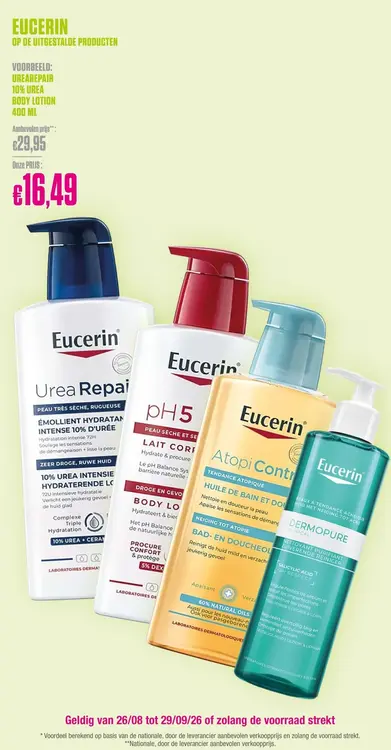 Promotie: Urearepair 10% urea body lotion