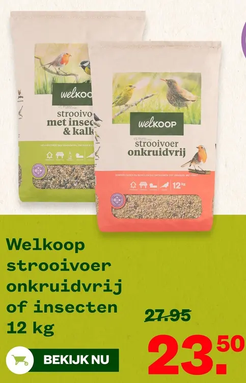 Aanbieding: Strooivoer onkruidvrij of insecten