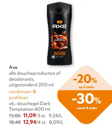 Promotie: Alle doucheproducten of deodorants