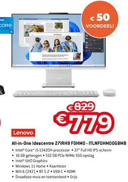 Aanbieding: All-in-One Ideacentre 27IRH9 FOHMO - ITLNFOHM