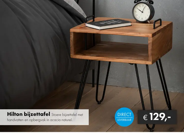 Aanbieding: Hilton bijzettafel