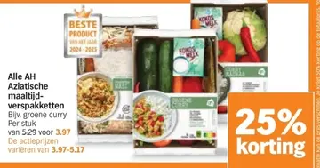 Aanbieding: Alle AH Aziatische maaltijdverspakketten
