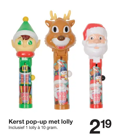 Aanbieding: Kerst pop-up met lolly