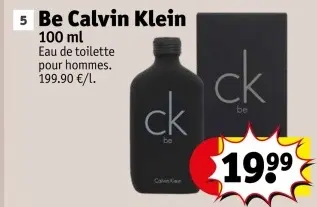 Offre: Be Calvin Klein