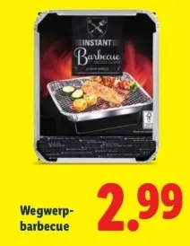 Aanbieding: Wegwerpbarbecue