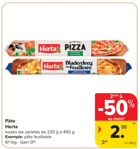 Offre: Pâte
