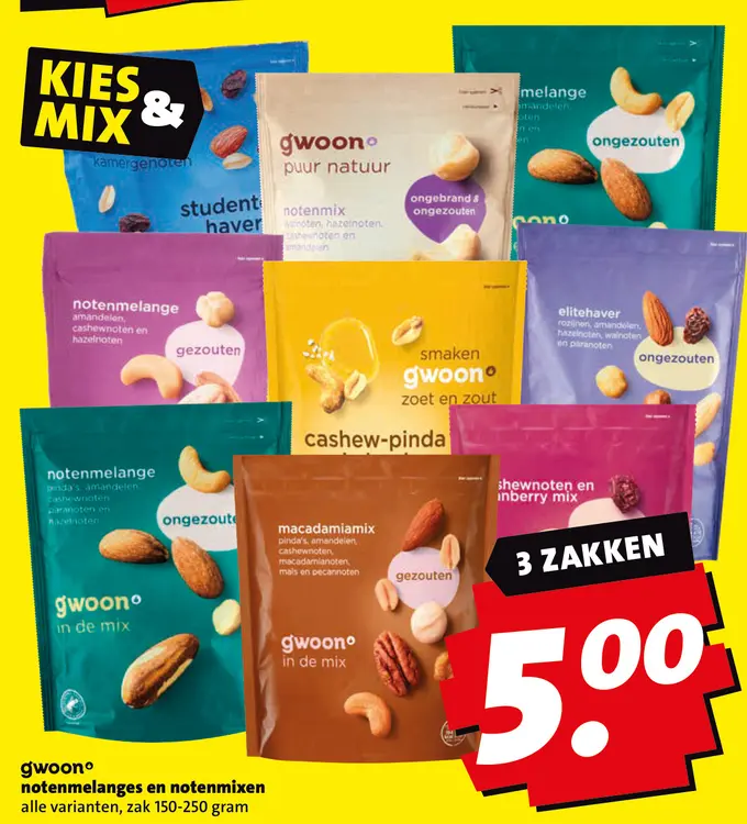 Aanbieding: notenmelanges en notenmixen