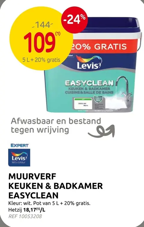 Promotie: Muurverf keuken & badkamer easyclean