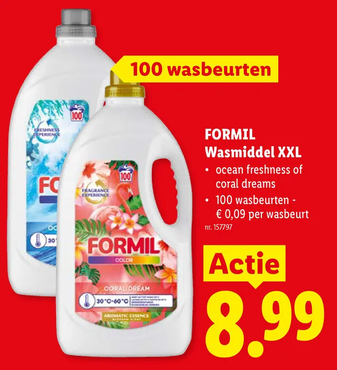 Promotie: FORMIL Wasmiddel XXL