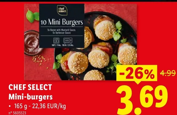 Offre: Mini-burgers