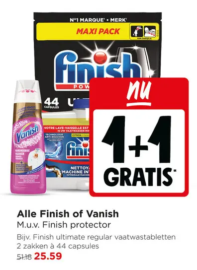 Aanbieding: Alle Finish of Vanish