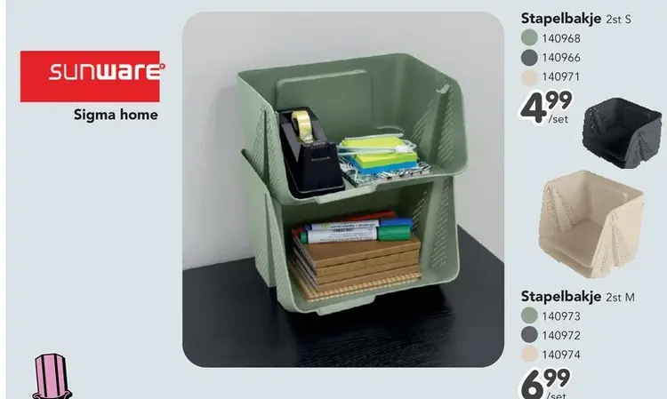 Promotie: Stapelbakje