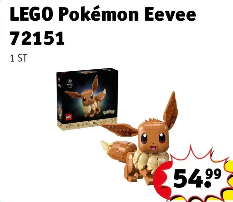 Offre: Pokémon Eevee 72151