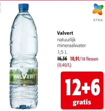 Promotie: Valvert natuurlijk mineraalwater