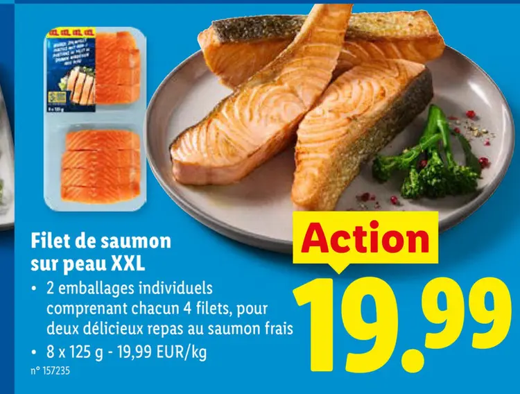 Offre: Filet de saumon sur peau XXL