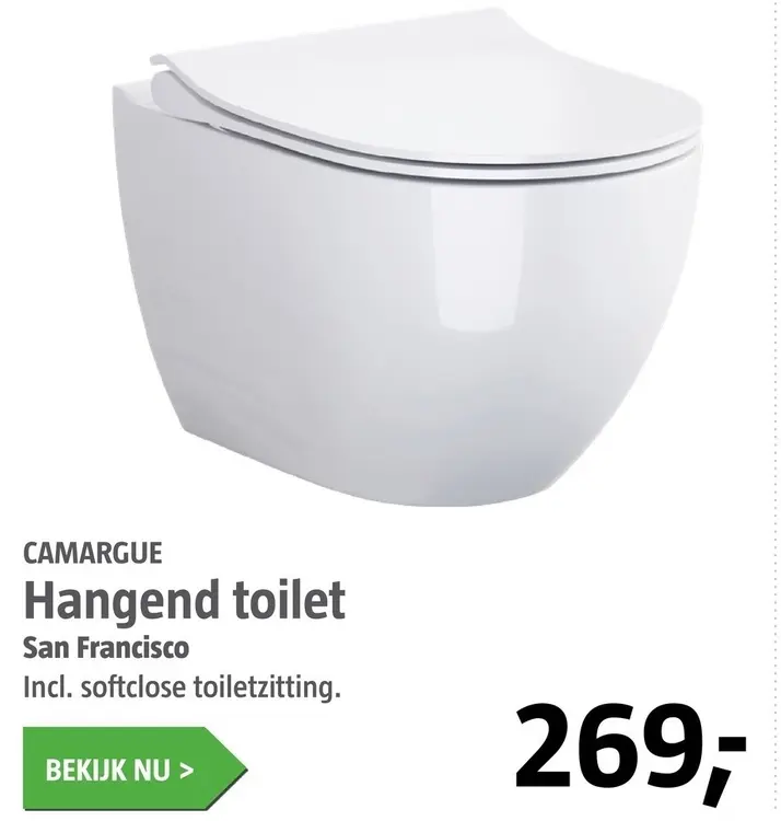 Aanbieding: Hangend toilet