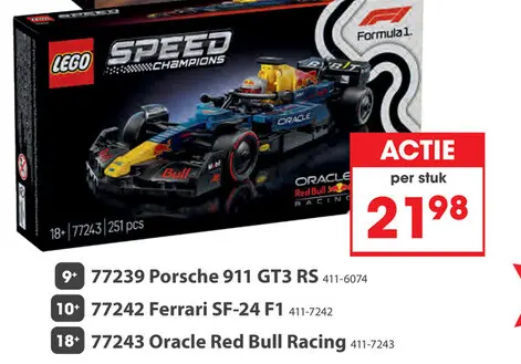 Aanbieding: LEGO 77243 Speed Champions Oracle Red Bull Racing RB20 F1 racewagen