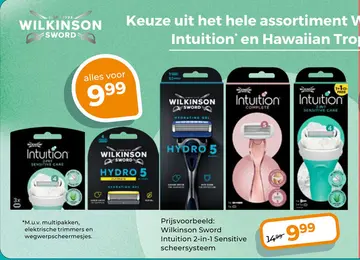 Aanbieding: Wilkinson Sword Intuition 2-in-1 Sensitive