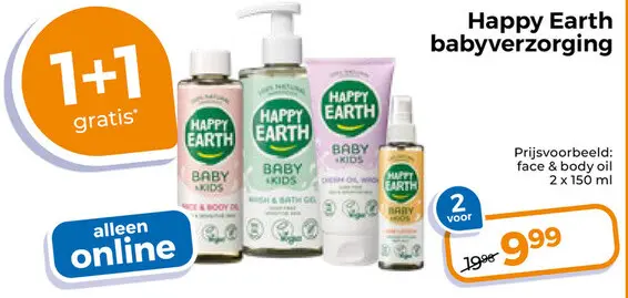 Aanbieding: Happy Earth babyverzorging