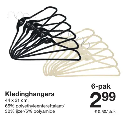 Promotie: Kledinghangers