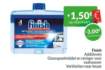 Aanbieding: Finish Additieven Glansspoelmiddel en reiniger voor vaatwasser