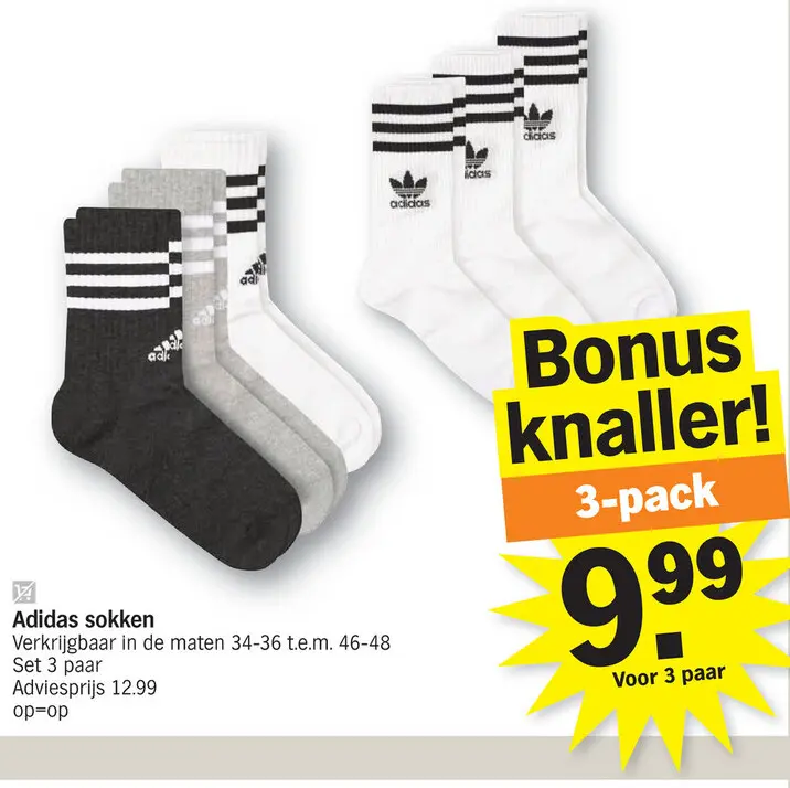 Aanbieding: Adidas sokken
