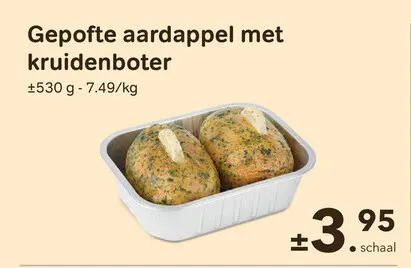 Promotie: Gepofte aardappel met kruidenboter