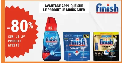 Aanbieding: Finish Power Gel Tout en 1, Finish Quantum, F