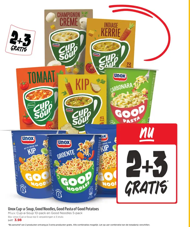 Aanbieding: Cup-a-Soup, Good Noodles, Good Pasta of Good Potatoes