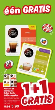 Aanbieding: Nescafé of Starbucks Dolce Gusto Koffiecapsules