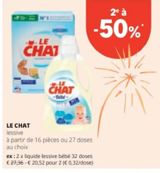 Offre: LE CHAT lessive