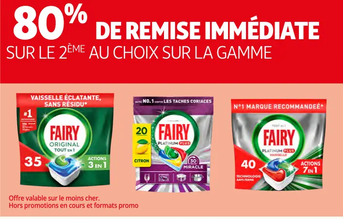 Promotie: Sur la gamme Fairy 