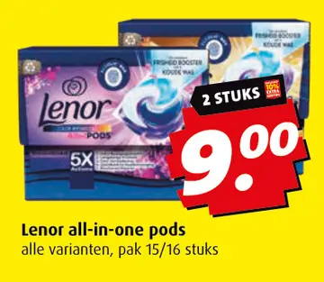 Aanbieding: Lenor all-in-one pods