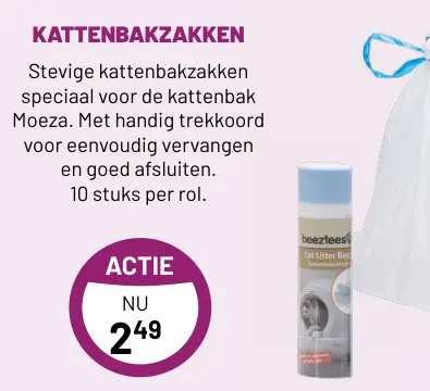 Aanbieding: Kattenbakzakken