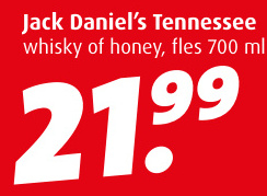 Aanbieding: Jack Daniel's Tennessee whisky of honey, fles