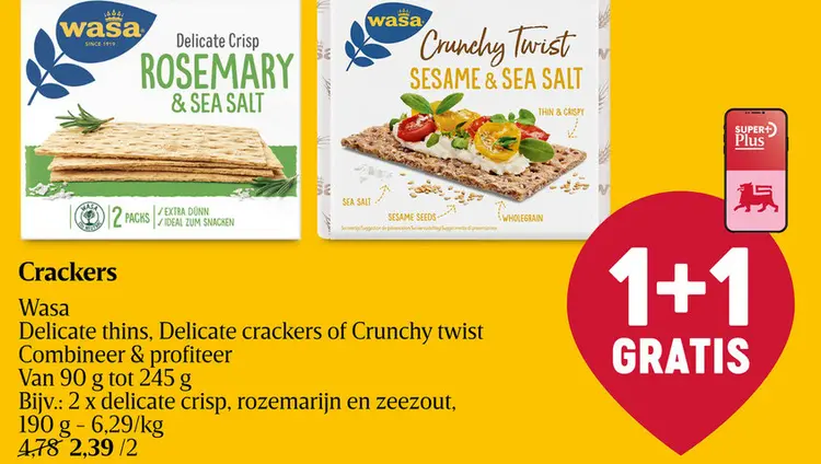 Aanbieding: Knäckebröd | Dun | Rosemary & Sea Salt