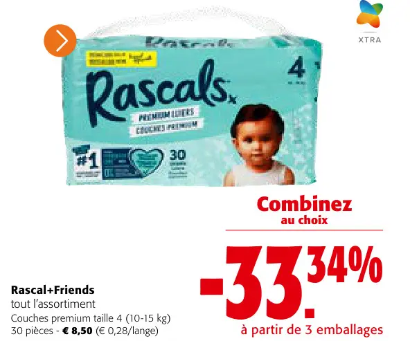 Offre: Rascals Premium Luiers