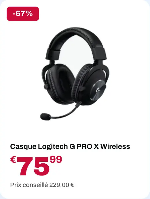 Offre: Casque G PRO X Wireless