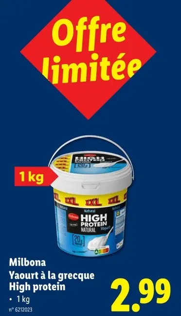 Offre: Yaourt à la grecque High protein