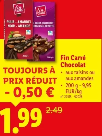 Offre: Chocolat