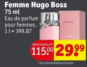 Offre: Femme Hugo Boss