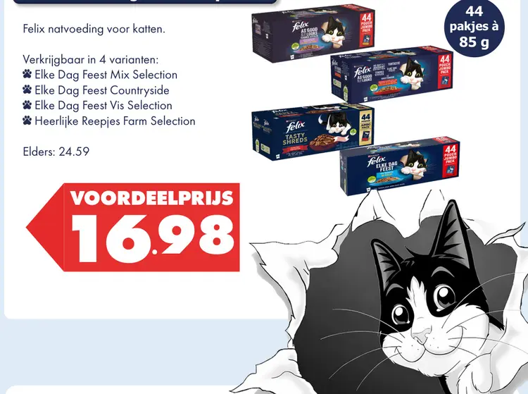 Aanbieding: Felix natvoeding voor katten