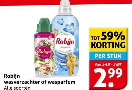 Aanbieding: wasverzachter of wasparfum