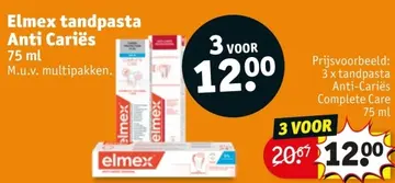 Aanbieding: Elmex tandpasta Anti Cariës