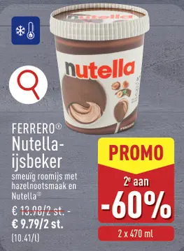 Aanbieding: Nutella-ijsbeker