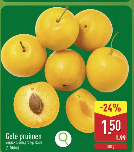 Promotie: Gele pruimen