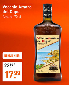 Aanbieding: Vecchio Amaro del Capo 70CL Overig