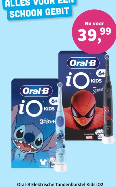 Aanbieding: Oral-B Elektrische Tandenborstel Kids iO2