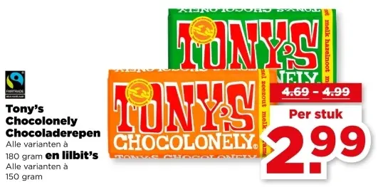 Aanbieding: Chocolonely Chocoladerepen