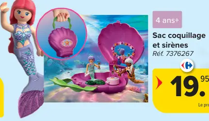 Offre: Sac coquillage et sirènes